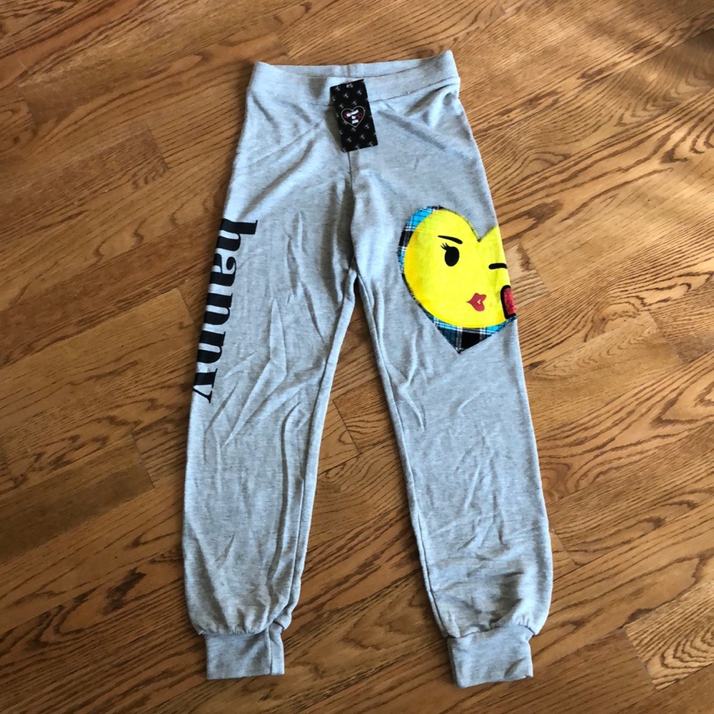 Grey Flowers by Zoe sweatpants